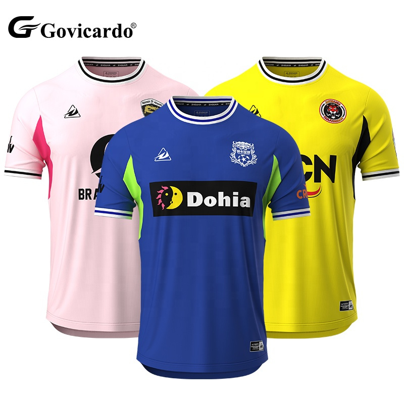 Polyester Soccer Jersey Factory Manufacturer OEM Custom Personalized Breathable Soccer Top Men's Football Shirt Team Uniform
