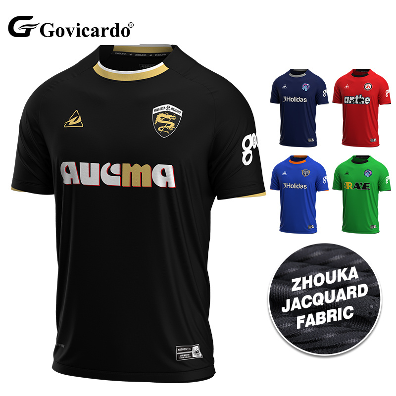 Bulk Custom Jacquard Soccer Jersey High Quality Personalized