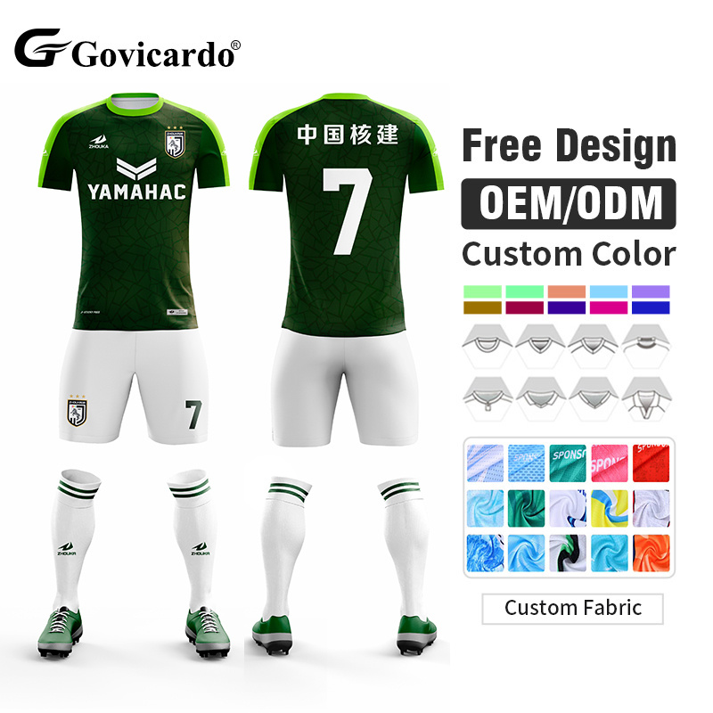 Wholesale Polyester Teamwear OEM Custom Soccer Uniform Full