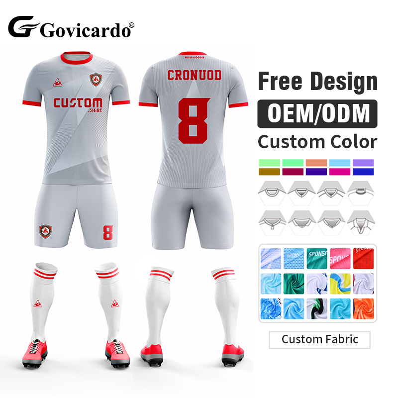 Custom Team Soccer Uniform Full Set for Men Breathable Sublimation Football Jersey Kits With logo Professional Maillot De Foot