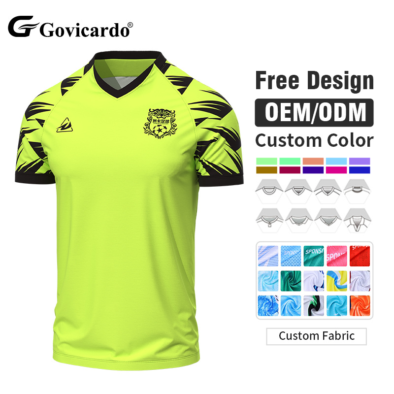 Professional Custom Soccer Jersey Top 100% Polyester Footbal