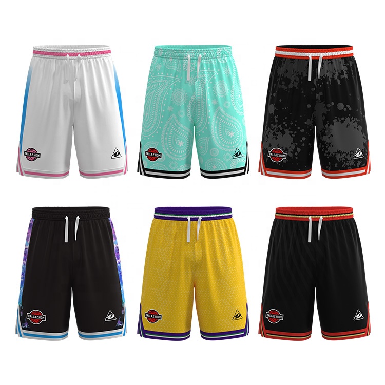 New Style Breathable Men Mesh Basketball Shorts Custom Desig