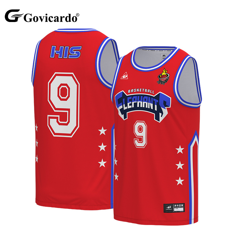 Custom Men's Quick Dry Basketball Singlet Polyester Mesh Jer