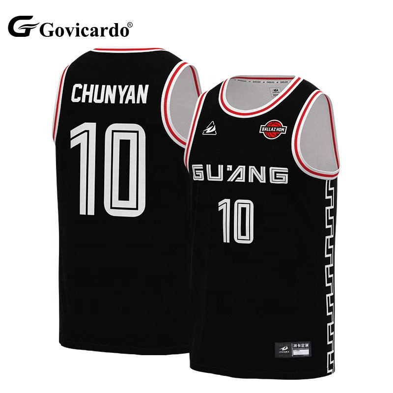 Factory Custom Made 100% Polyester Mesh Breathable Basketball Singlet Sets Personalized Heat-Transfer Printing Jersey Uniform