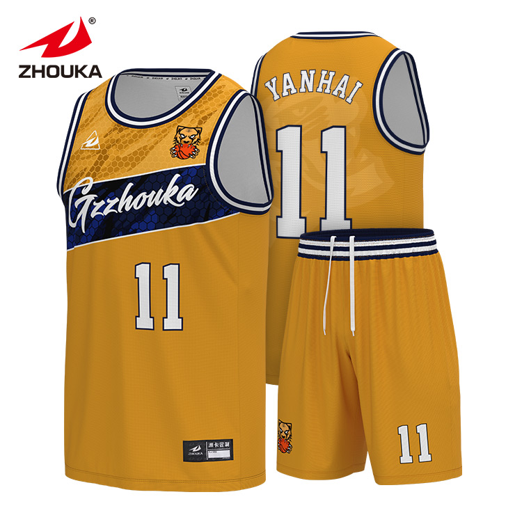 Custom Reversible Basketball Jersey Sublimation Design Sport