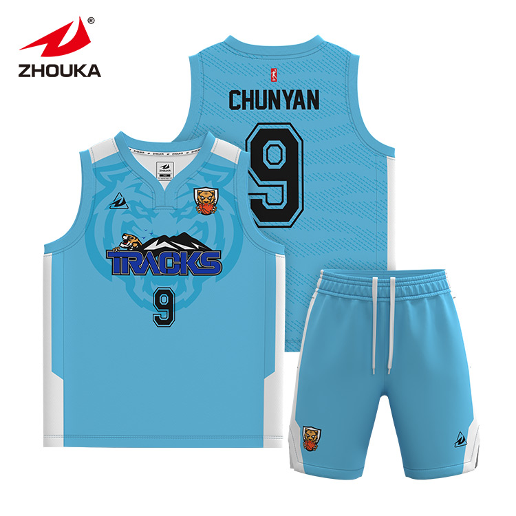 Custom Sublimated Plus Size Basketball Uniform Sets Breathable Design