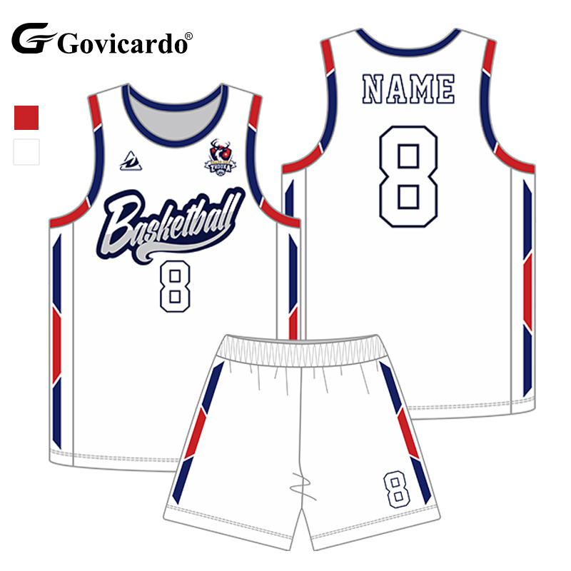 Customizable High Quality Reversible Basketball Jersey Breat