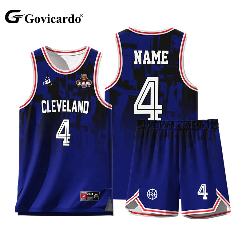 High Quality Customize Lightweight Breathable Basketball Uniform Sets Sublimated Reversible Sport Basketball Jersey Wear for Men