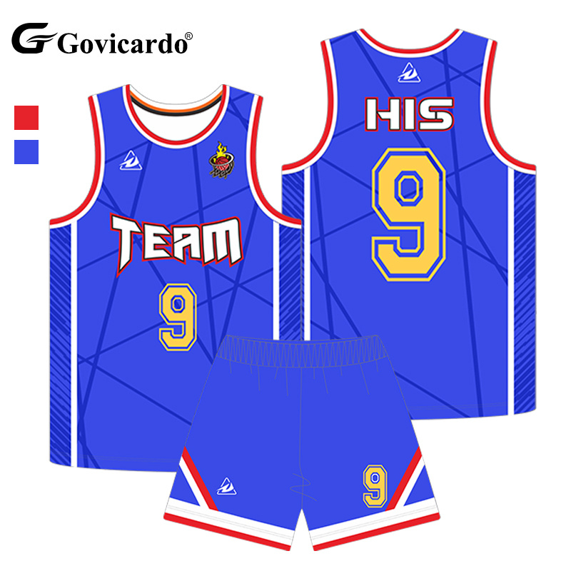 Youth Reversible Custom Logo Basketball Jersey Wholesale Sublimated Design Set Custom Logo Blank Jersey for Basketball Uniforms