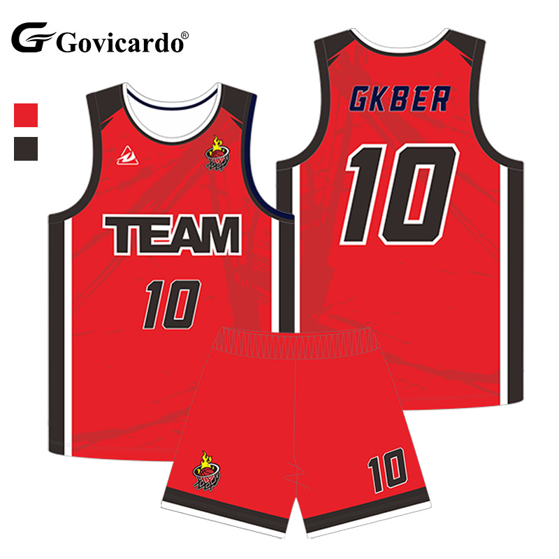 Factory Direct Custom Reversible Basketball Jersey Set 100% Polyester Breathable Training Uniform for Men Plus Size Options