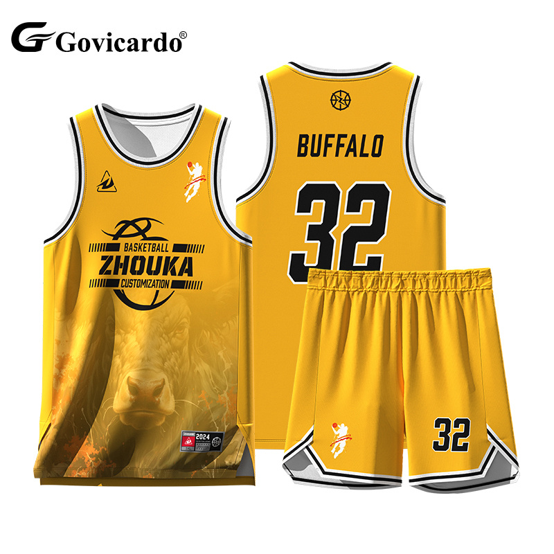 Professional Custom Logo Reversible Basketball Uniform Jerse