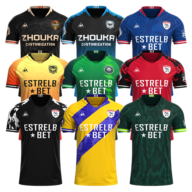 OEM Custom Jacquard Fabric Soccer Jersey Shirt High Quality Blank Top China Factory Supplier for Football T Shirts Sublimation