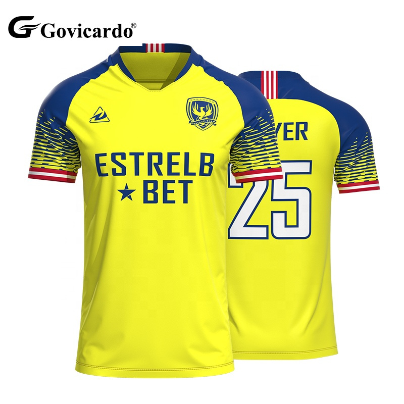 Custom Designed Retro Football Soccer Jersey Original Quality Customized Men's Color Sublimation Soccer Uniform Shirt