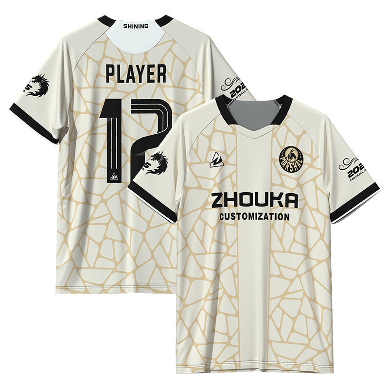 High Quality Retro Jacquard Embroidered Soccer Jersey for Me