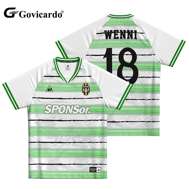 Sublimation Pattern Football Jersey Classic Retro Striped