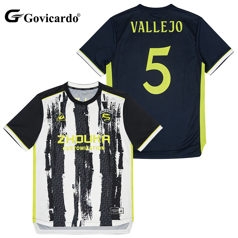 High Quality OEM Custom Jacquard Sublimation Soccer Jersey P