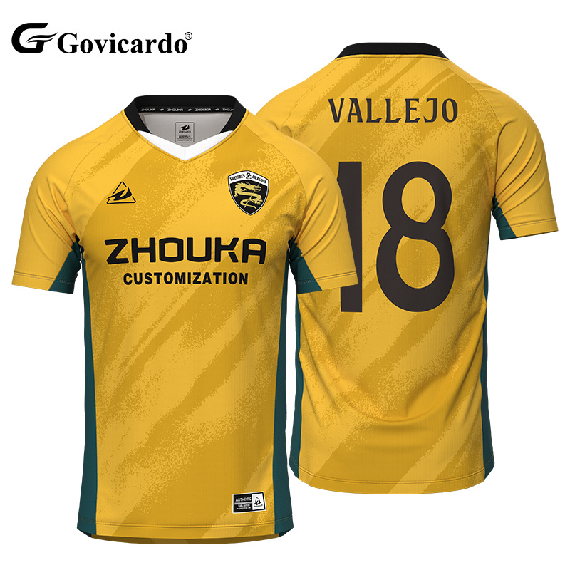New Design High Quality Jacquard Soccer Jersey Football Shir
