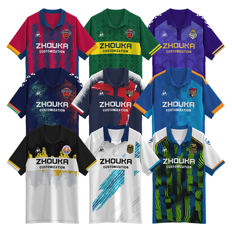 China Factory High Quality Vintage Soccer Jersey OEM Custom Sublimation Retro Team Shirts Football Club Uniforms Men Polo Shirt