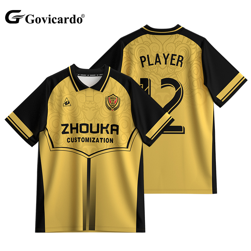 Wholesale Quick Dry Soccer Polo Jersey OEM Custom Polyester 