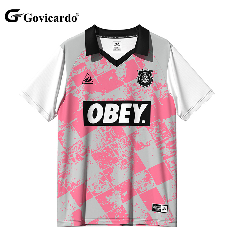 Print Sublimation Black Kits Uniform With Polo Collar Custom