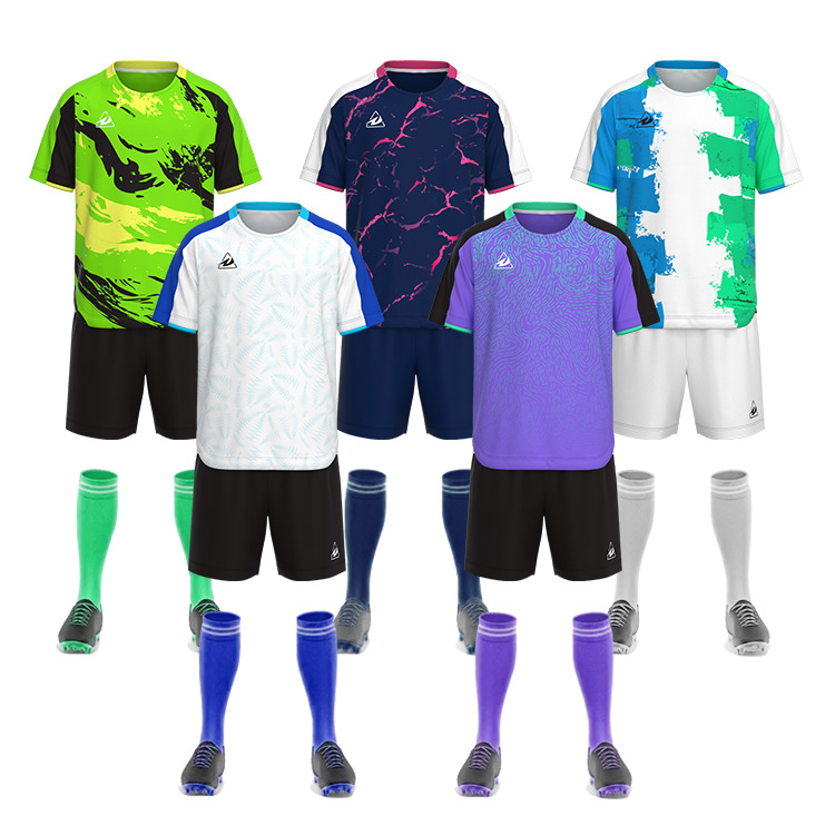 Custom Soccer Tshirt Kids Any Color Quicky Dry Football Jers