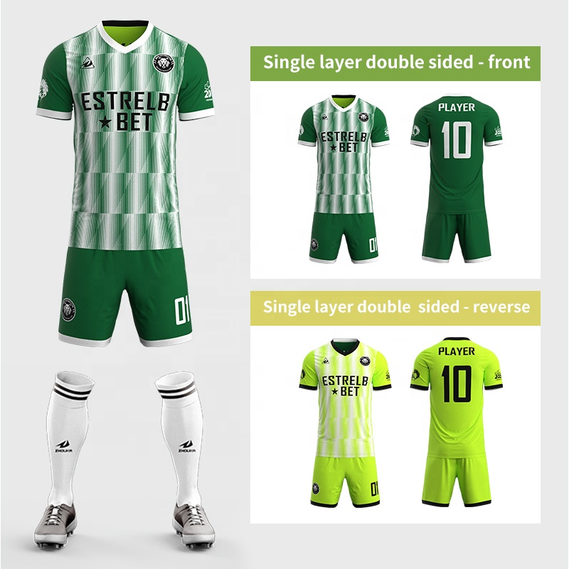 Custom Sublimation High Quality Reversible Men Soccer Jersey