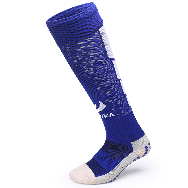 High Quality Embroidery Football Socks Sublimation Print  Soccer Sport Anti slip Grip Football Long Socks for Men@详情4.jpg