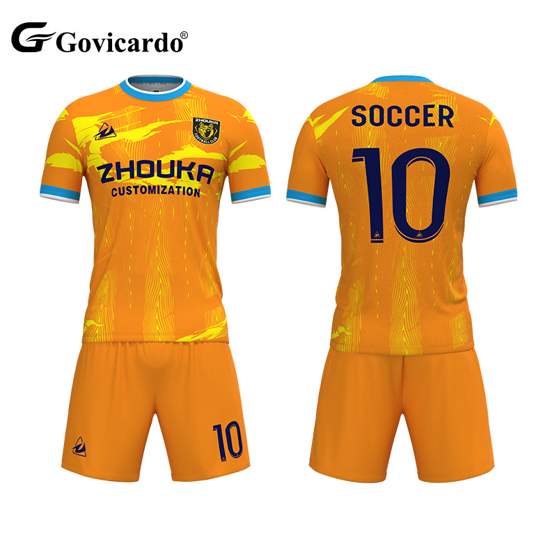 New Style Club Retro Soccer Wear Jersey Set Complete Trainin