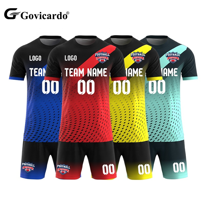 Custom Slim Fit Quick Drying Polyester Retro Soccer  Jersey Sublimated Football Uniform Wear Football Kits Full Set Soccer Kit
