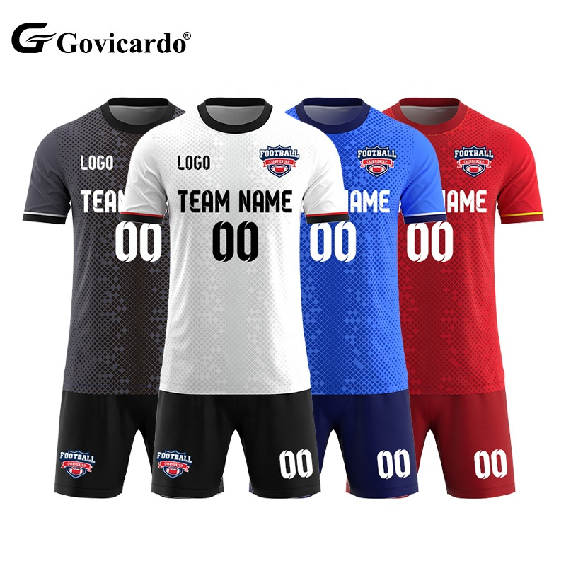 Custom High Quality Soccer Wear Football Kits Full Set Sportswear Kit Quick Dry Sublimation Print Club Soccer Jersey Uniform
