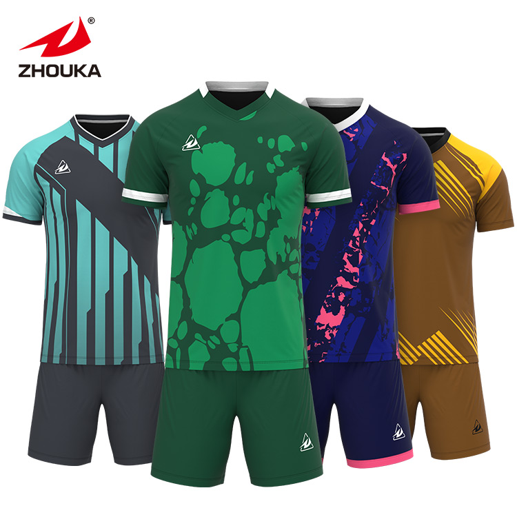 High Quality Outdoor Sportswear Soccer Uniforms Man Football Jersey Soccer Wear for Adult