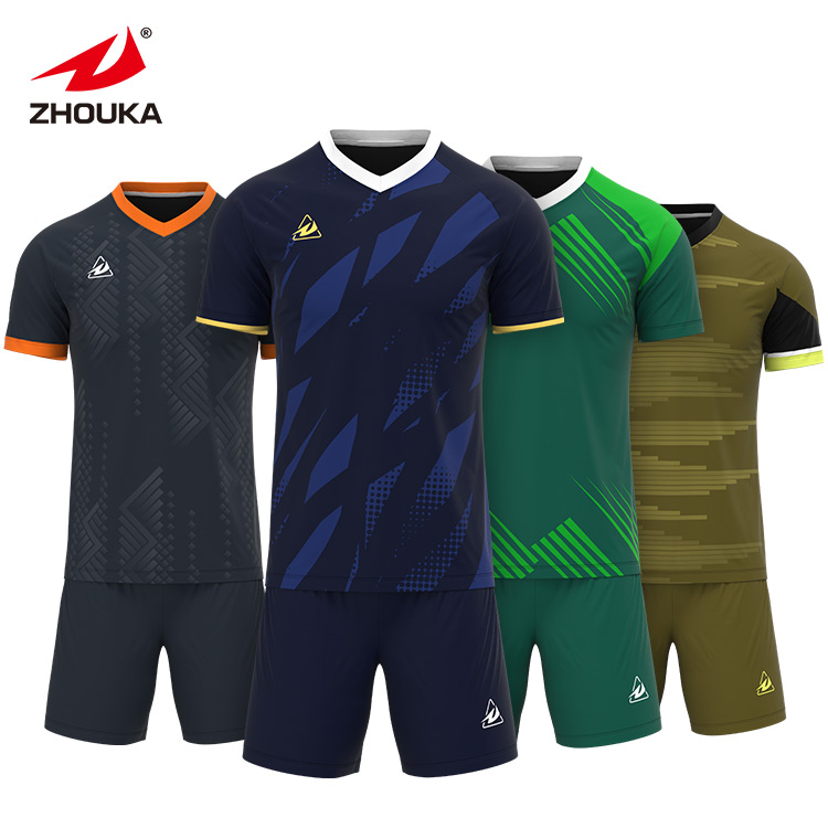 2023 New Fashion Cheap Soccer Wear Jersey Set Football Uniform Team Soccer Uniforms for Men