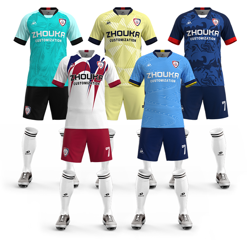 Custom Professional Men's Soccer Uniform Full Set Automated