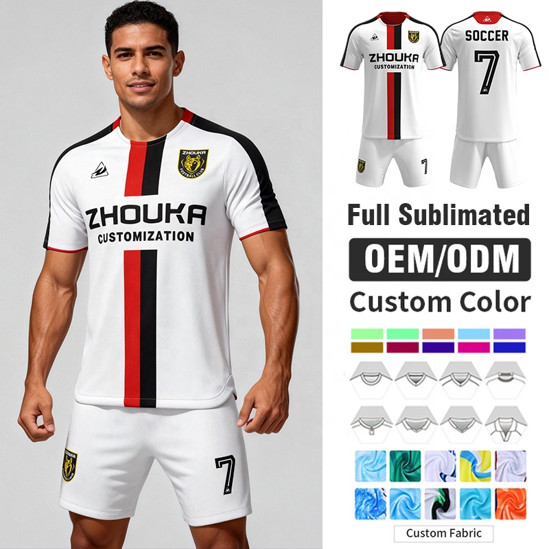Custom Jacquard Personalized Sublimation Sports Jerseys Socc