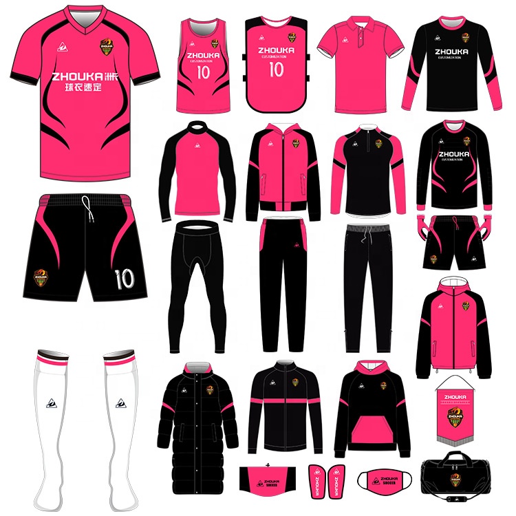 2023-2024 New Style Professionally Custom Retro Soccer Jersey Football Uniform Custom Football Tshirts Men Football Set