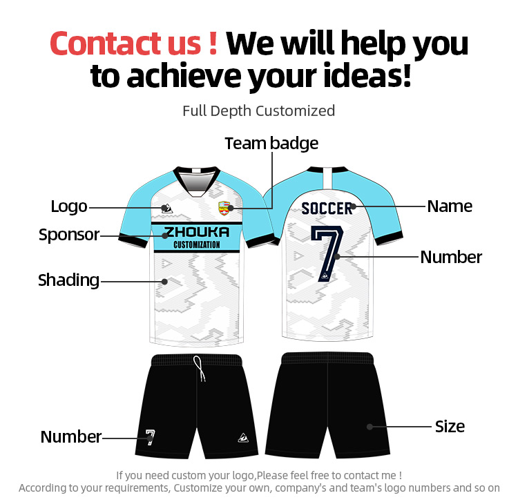 High Quality Men Fashion Football Uniform Soccer Training Jersey Custom Soccer Jersey Football Shirt Set@详情12.jpg