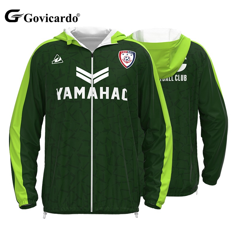 OEM Custom Lightweight Men's Soccer Wear Full Zipper Long Sl