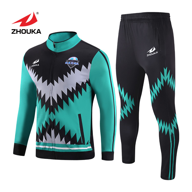 High Quality Custom Full Sublimation Warm-up Tracksuit New Design Team Technique Automated Cutting