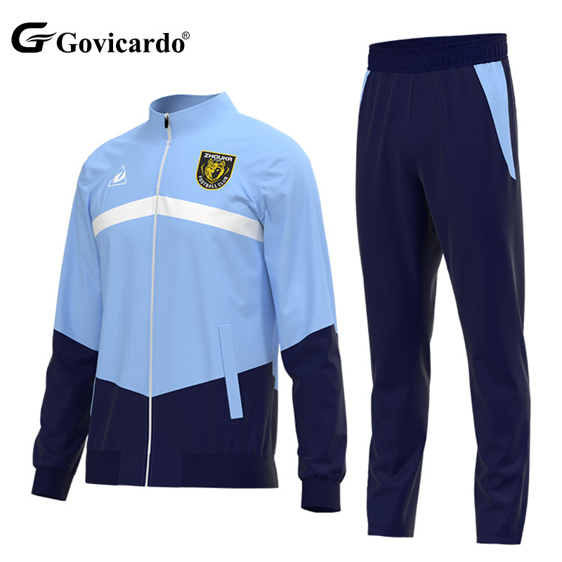 New Arrival Custom Team Club Logo Men Football Jacket Sets S