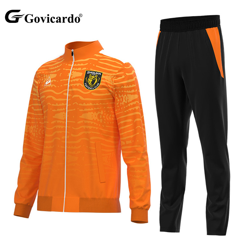 Custom High Quality Windproof Warm Full Zipper Adult Soccer