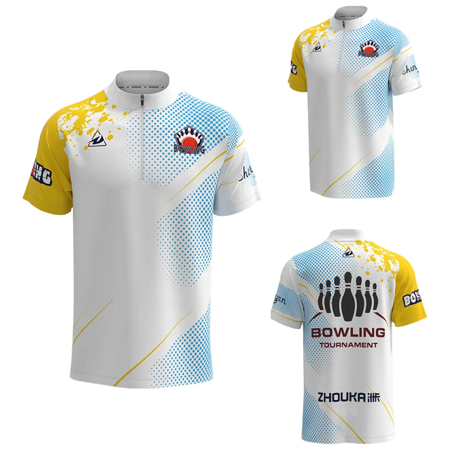 Govicardo Custom Mens Team Bowling Jersey Sport Wear Bowling Uniform Tshirts Cheap
