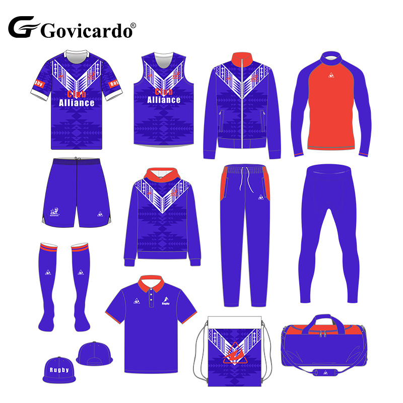 Oem Custom Design Rugby Football Wear Embroidered Professio