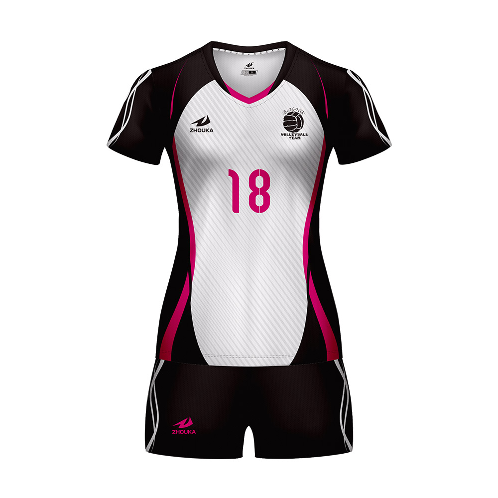 Custom Breathable Comfortable Sublimated Volleyball Jerseys Volleyball Volleyball Uniform for Women