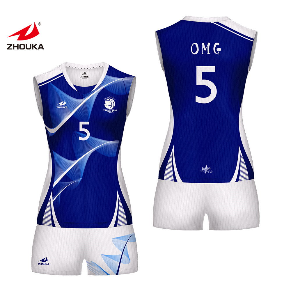 Design Your Own Breathable Volleyball Shirt Customized Sleeveless Sublimation Badminton and Volleyball Jersey