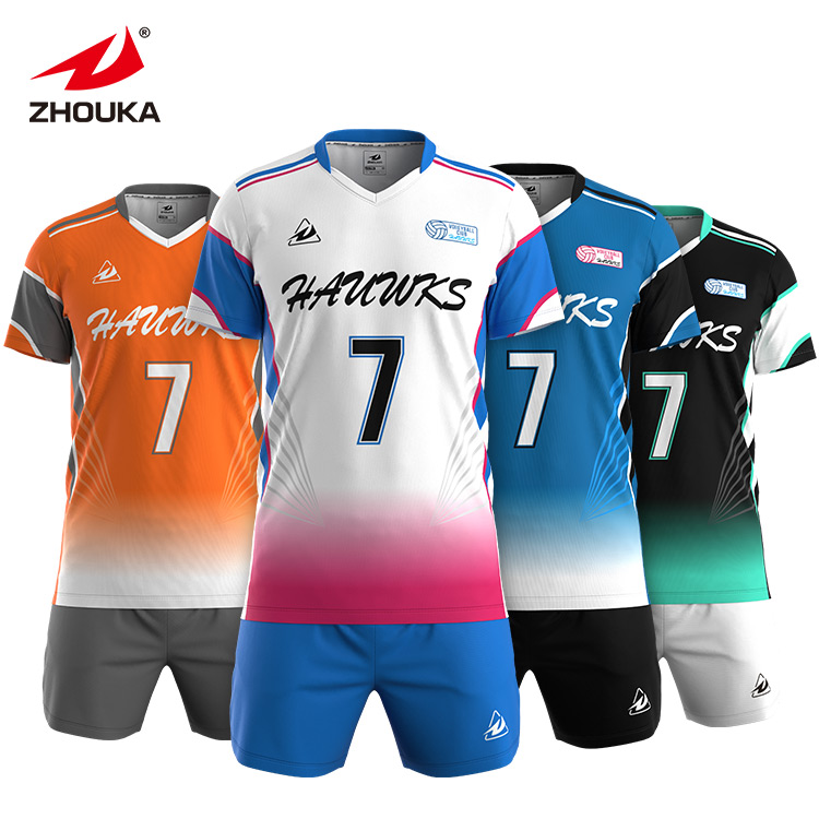 Professional Volleyball Jersey Design Comfortable and Breathable Sublimation Volleyball Jersey