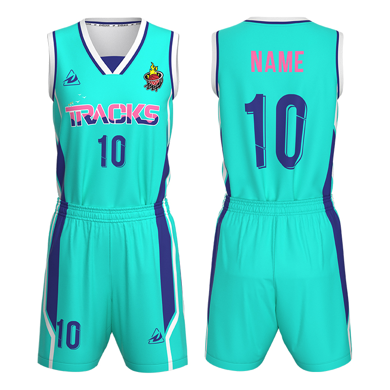 Black and Green Wear Female Womens Design Sublimation Referee Reversible for Girls Custom Uniforms Set Basketball Uniform