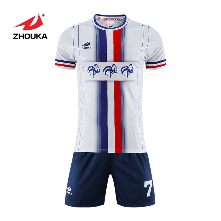 Custom Soccer Wear Set High School Retro Soccer Jersey Uniform Sublimation Cheap Tracksuit Soccer Shirts From China