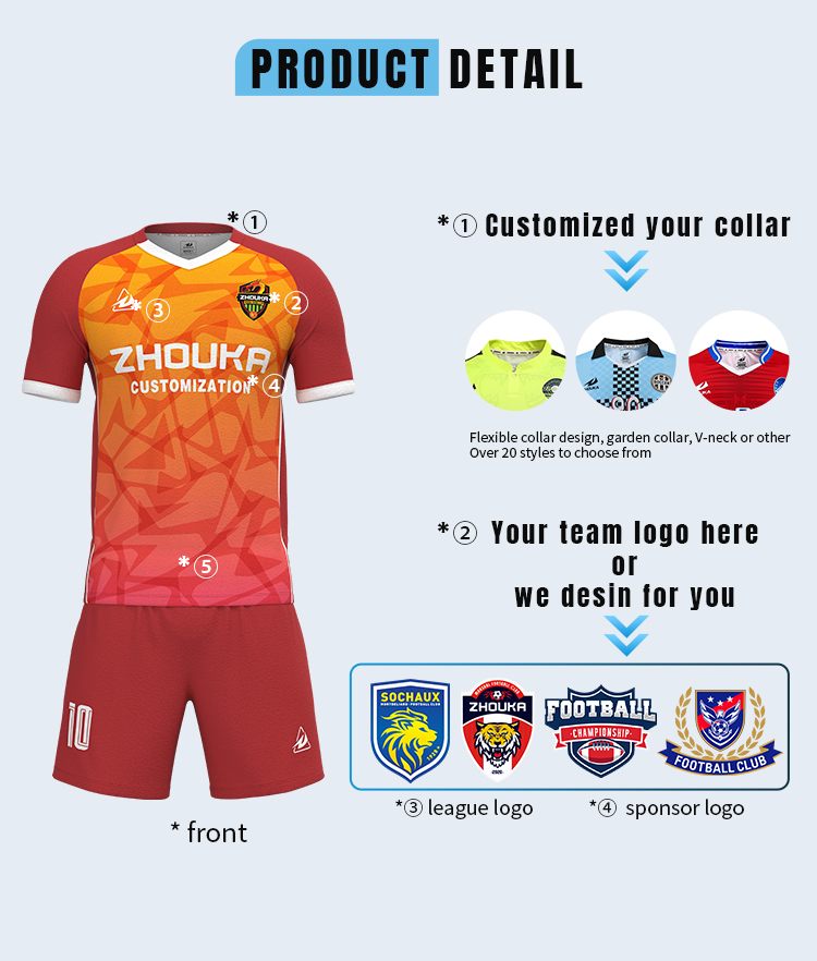 High Quality Custom Color Sports Clothing Premium Football Jersey Wear Short Sleeve Breathable Soccer Uniform Men Tracksuit@详情6.jpg