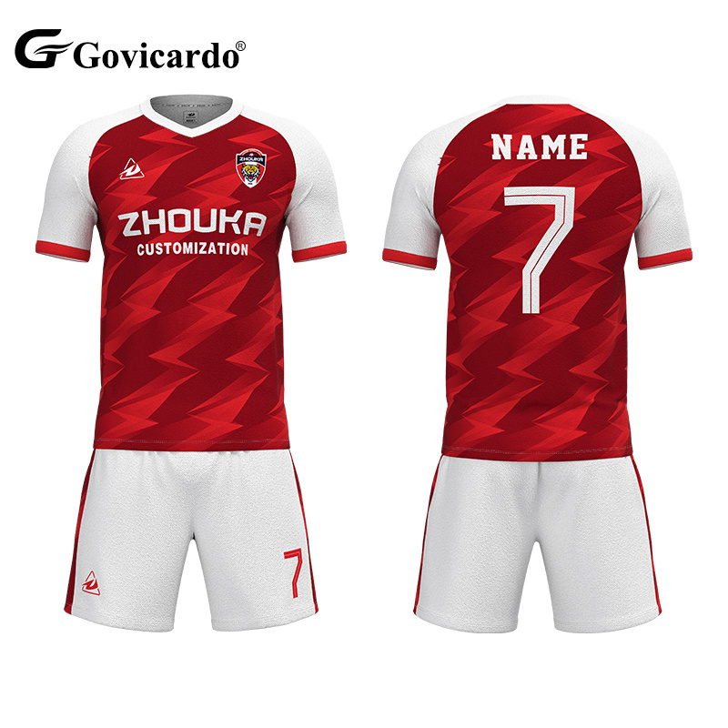 Top Sale Wholesale Men's Training Tracksuit Uniform Classic Retro Soccer Wear Kits Breathable Football Sport Soccer Wear
