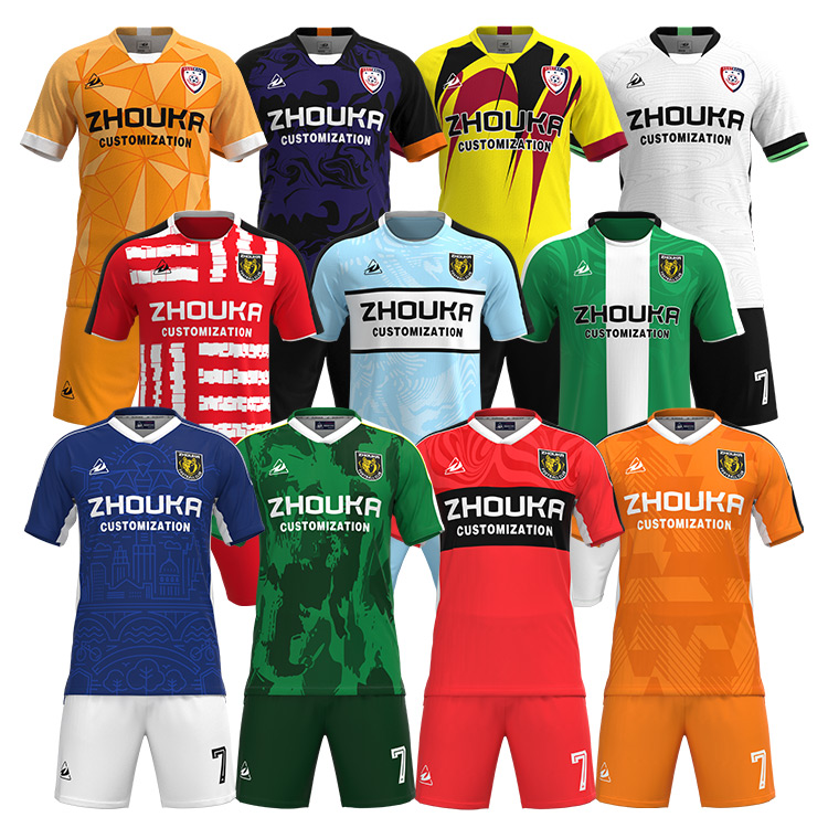 Custom Football Soccer Jersey Breathable Equipaciones De Ftb